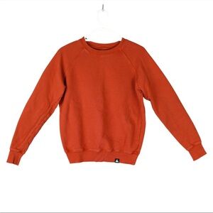 American Giant Sweatshirt Size S Orange Crewneck Heavyweight Made USA Unisex